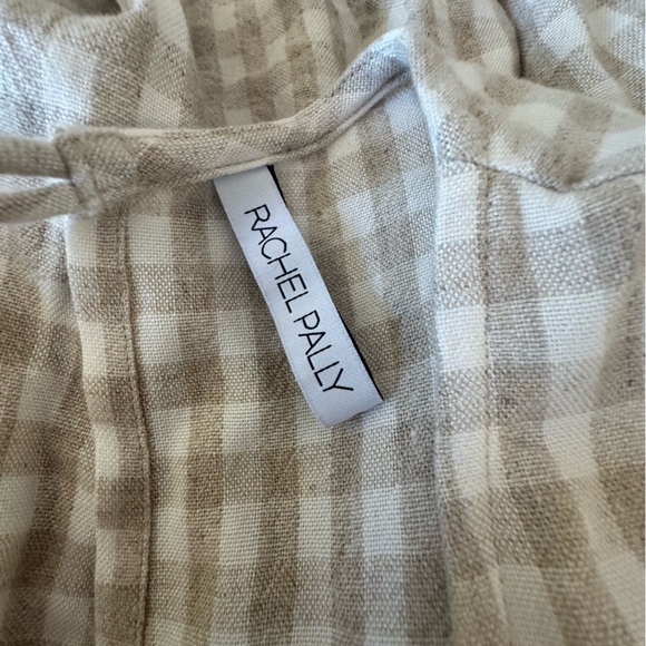 Rachel Pally Linen blend Remy Jumpsuit in Tan Gingham - Picture 14 of 15